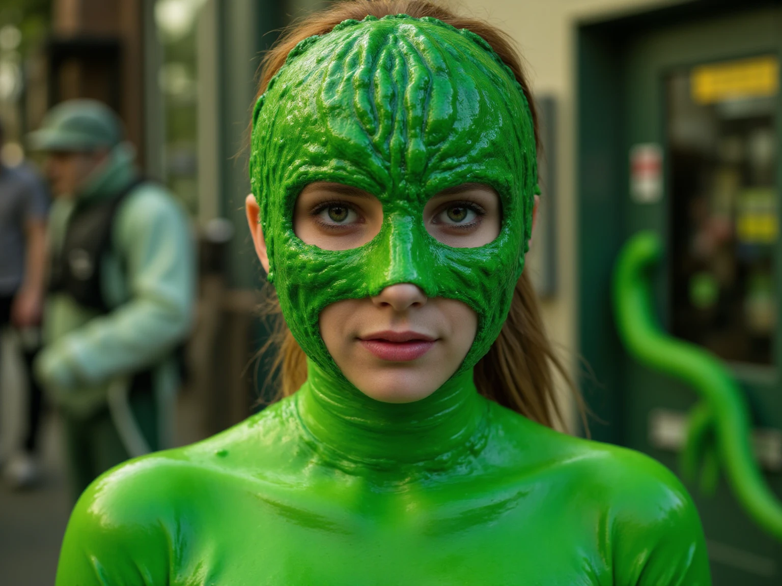 (best quality:1.4), (ultra highres:1.2), (photorealistic:1.4), (8k, RAW photo:1.2), very high detail, (portrait shot:1.5),(giant, gigantic snake in Spider-Man custome, small trees, in jungle