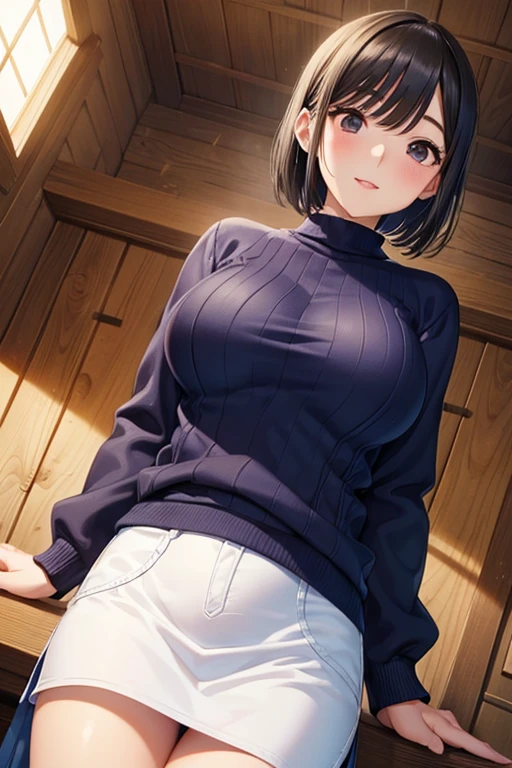 anegasaki nene、Shiny brown hair, short hair, (Beautiful brown eyes、Sparkling eyes, Fine grain)、smile、Ultra-detailed eyes、Highly detailed face, Highly detailed eyes,Cowboy Shot、
nsfw、
(Very cute young woman in her 20s), ),Medium bust size、(((とても優しいsmile))),
(((She is wearing black lace panties))),(((Wearing a light blue knit dress, but、It turned over in her hand.))),(((Wearing a light blue knit dressいます。))) ((Highest quality, 16K, Tabletop: 1.3)), The light shines on your face, Highly detailed face, Highly detailed lips, Beautiful Eyes, City Street,Angle from below:1.5,