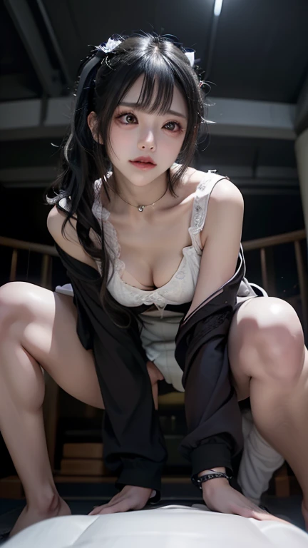 ((((Best Quality, 8K, 32K, masterpiece, 1.2)))),{{solo}},nsfw,{{{Artist: EUPHORIA's style}}},((perfect beautiful face:1.2)), sitting on chair, spreading legs, speculum, ((plastic speculum insertion in to pussy:1.3)), vaginal hole, high quality of vagina, vivid pussy, ((a lot of public hairs:1.4)), embarrassed, blush, looking at viewer, focus on crotches,