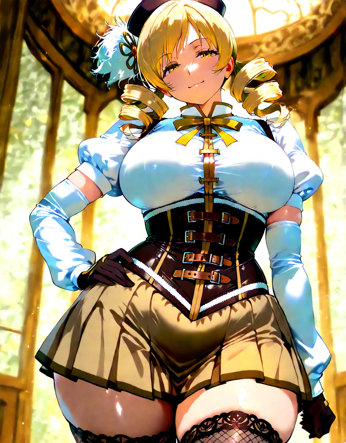 Saber big breasts noble outfit House made from condoms public 