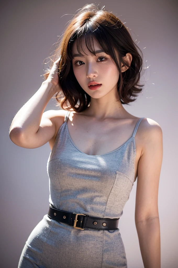 ((8K:1.27)、HighestQuality、A masterpice、UltraHighResolution:1.2)Photo Beautiful Chinese Woman(pleasing:1.1) (White shirt:1.21) Design by Gregg Lutkowski and Alphonse Mucha Intricate Elegance、Fantasia、detail、Geometry、Gradient lighting、1girls、Delicate skin、looking at the viewers、brown eyess、(short hair with bangs:1.2)、(medium chest:1.0)、(medium ??????:0.8)、(Realstic:1.4)、(HighestQuality:1.0)、(UltraHighResolution:1.0)、8K、RAW Photography、(A masterpice:0.2)、(pureerosface_v1:0.5)、 white clothing、Transparent material、