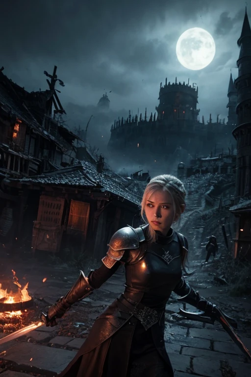 Envision a realistic portrayal of a modern-day dragon rider perched atop a skyscraper, the dragon’s scales reflecting the city lights below. The rider is dressed in a blend of traditional armor and contemporary fashion, gazing out over the cityscape as they prepare for a night flight. The artwork should capture the majesty of the dragon and the bond between the creature and its rider.