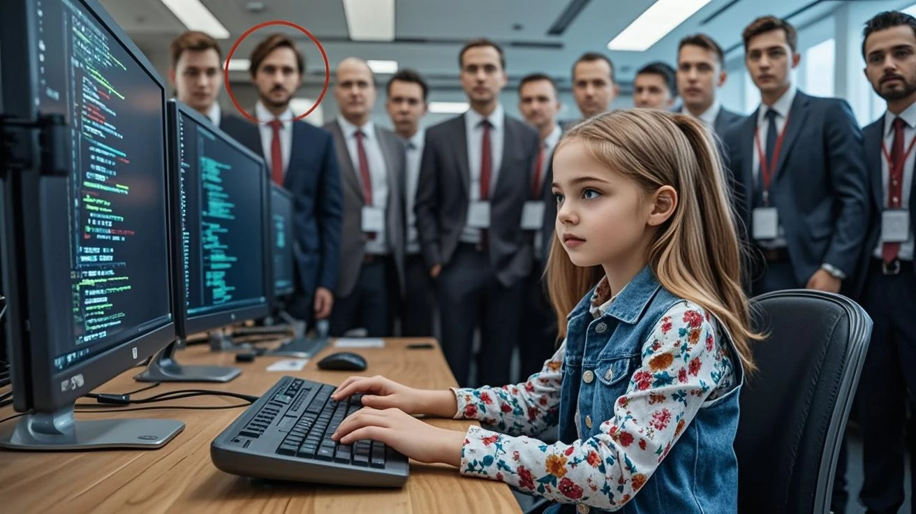 3 girlsRussian children with 10 years old, WITH LONG STRAIGHT HAIR blonde, PORTRAIT STYLE, A closeup of a computer keyboard on a black surface, chrome art, chrome skin, computer wallpaper, realistic metal reflections, modern desktop wallpaper, PC wallpaper, elegant fluid shapes, smooth surface rendering,  3D computer rendering, portrayed as a 3D rendering, sleek smooth design, computer rendering, metal surfaces, flat shaped chrome relief, luxury HD rendering
