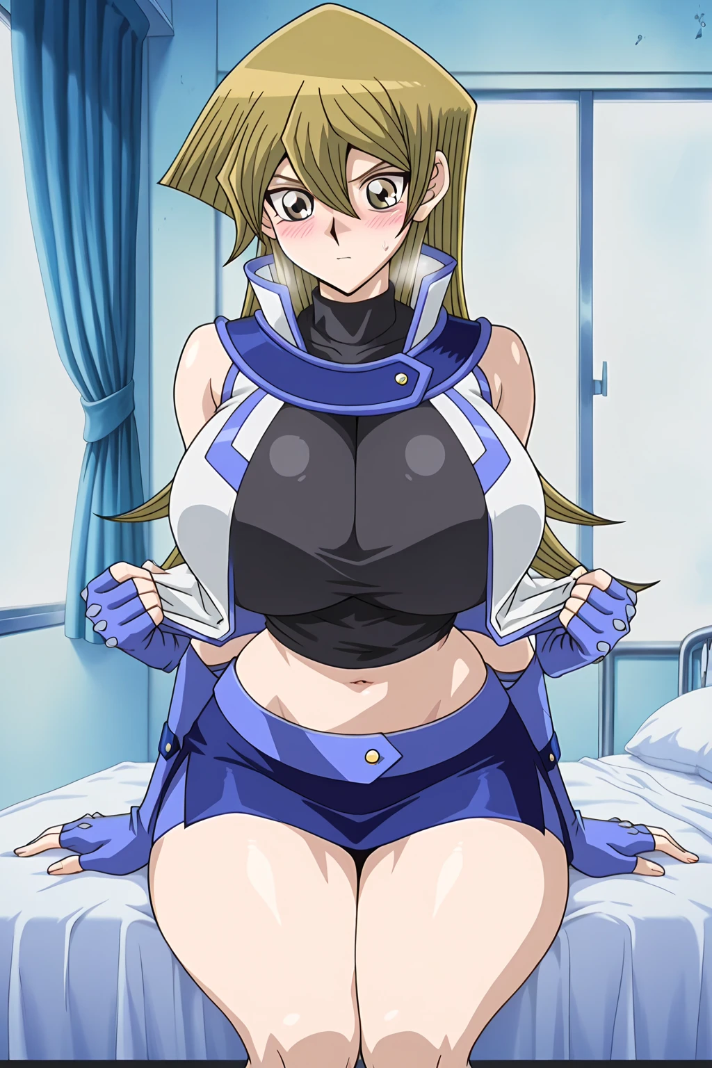 (high quality, Super detailed, 最high quality, Very detailed, beautiful, masterpiece),Realistic image of a bee mature woman,(Evil Cyborg Mech Monster Bee Woman Monster),(Realistic upper body).(Evil Bee Yellow Cyborg Mech Monster Rubber Suit:1.5),(Evil Bee Cyborg Mech Monster Helmet:1.5),Bee Shoulder Armor,Bee Armor Suit,((Super super big breasts)),((Super super super big cleavage)),Big breasts bigger than the face,Bursting breasts,(Human female face:1.5),(Aoki Reika (Reika Aoki) - Smile Pretty Cure! (Smile PreCure！)),