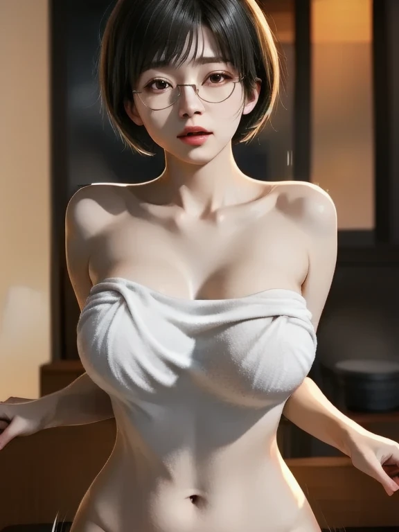 1 Adult Girl,NSFW,23years old,(long),(Large black-rimmed glasses),(half up)(((Complete nudity))), (small tits, delicate and long legs)A slender,((Complete nudity)),((long)), Open mouth, (cum on chest), ((cum all over the body)),,(((masutepiece))), (Schoolgirl),(crass room),(((Best Quality))), ((Ultra-detailed)), (Illustration), ((extremely delicate and beautiful)),(dripping ),((cum dripping in )), ((face full of cum)), (cum on chest), ((cum all over the body))((red blush))((embarrassed from))(Spread with your right hand)(Full nudity)