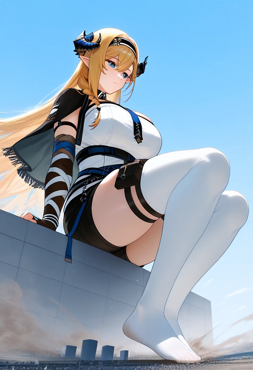 (erect nipples:1.2), (beautiful mature woman: 1.2), very detailed, beautiful, professionally drawn, bright sky, shiny detailed breasts, (perfect beautiful skin), (tiny villages of people on a cliff in front of a giantess breasts: 1.2), (a tiny village on a tiny hill in front of the breasts of a giantess: 1.2), a giantess looming over a tiny village on a tiny hill, (tiny adventurers: 1.1), (tiny villages on a tiny cliff in front of a girl: 1.1), (tiny villages on a cliff: 1.1), giantess girls in the background, simple background, (dark deep forest:1.1), giantess girls in the background, multiple girls, (giantess:1.1), petite breasts, (foreshortening:1.2), (giantess:1.2), smug laughing, sitting, hills, cliffs, mountains, (sweaty:1.2), slight smile, medieval dress, on her knees