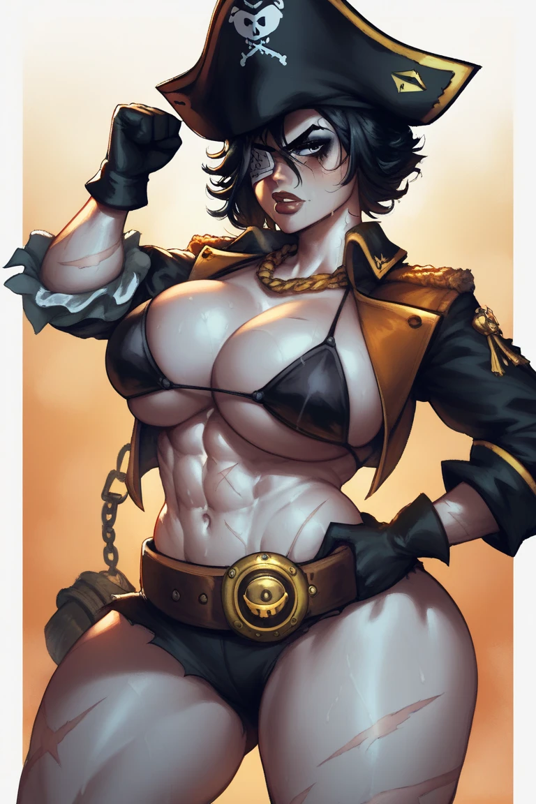 Female muscular furry