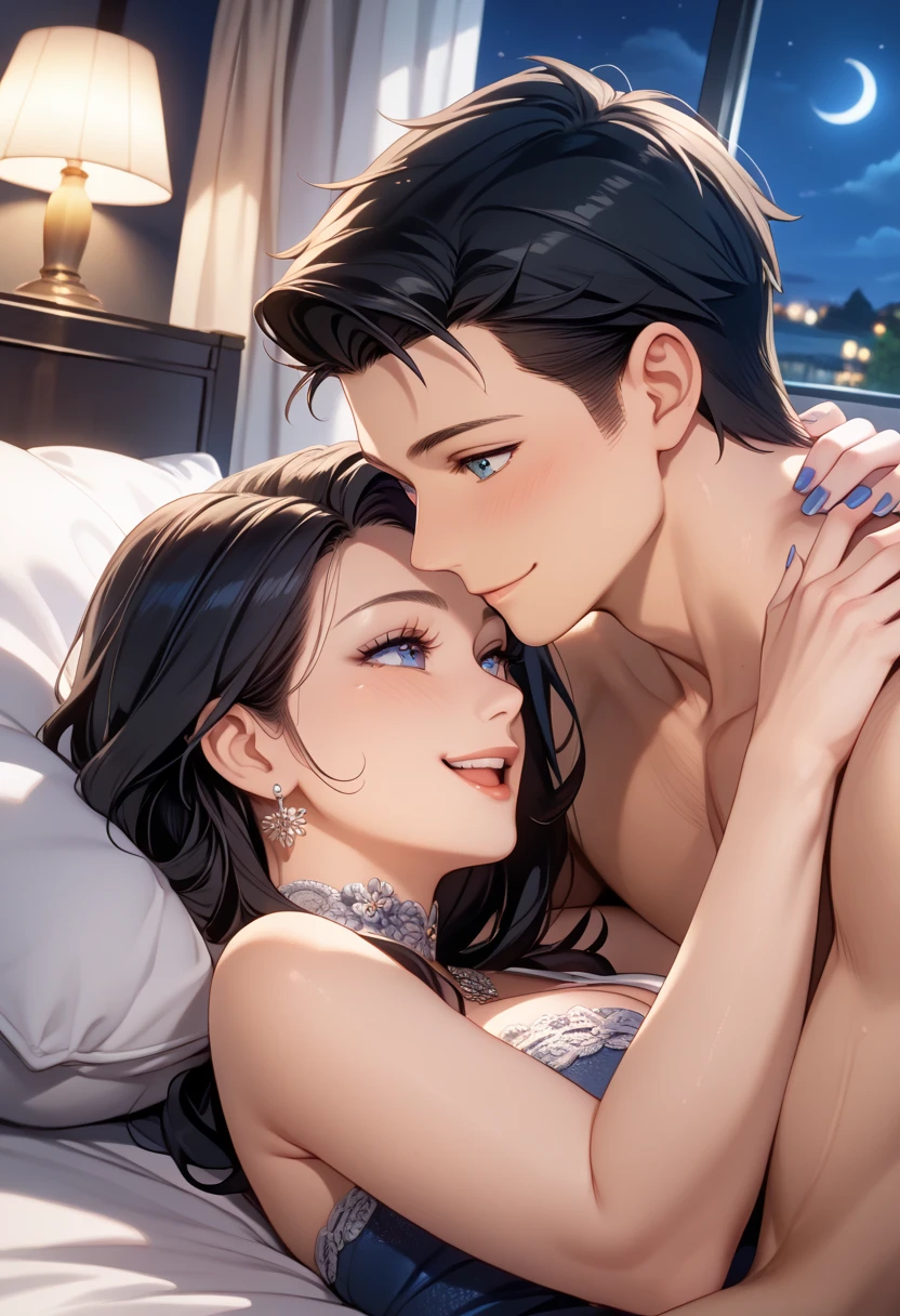 (best quality,highres,ultra-detailed,realistic:1.37),portrait,shirtless boy passionately kissing a woman in intense scene,sexy red lingerie,unbuttoned sheer white shirt,dark room with warm lighting,sweaty and lustful,erotic,passionate making out [intimate details],one lamp,]