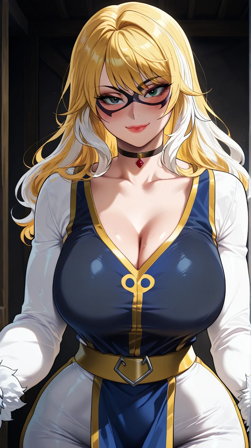 (masterpiece, highest quality, best quality, official art, beautiful and aesthetic: 1.2), (1girl), extremely detailed, (fractal art: 1.3), highest detailed, perfect face, upper body, HDR, ), vivid visual effects, (dynamic stripes, luminous traces: 1.2), long blonde hair, hellsing, integra, breast focus, breasts, large breasts, bare breasts, naked, nude, boob window, sexy, wide hips, thicc figure, Detailed blue eyes, Detailed face, Detailed eyes, solo, wearing bodysuit