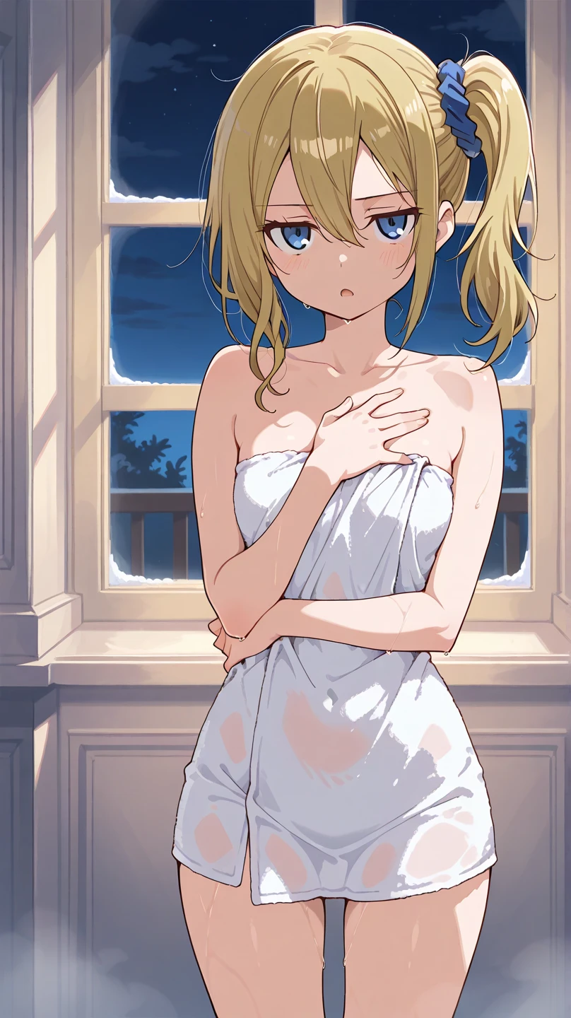 ((((a junior high school student))))、((((Inside the confinement room))))、((((Wearing only pragers and panties))))、((((Neat and clean beautiful girl))))、(((White bra visible)))、(((Blonde Russian)))、blue eyess、sodden、Very embarrassing、18year old、Beautiful and cute、Looking here、((((Underwear))))、(((Hot and sweaty)))、((I can see my panties)))、(((((collarbone and shoulders exposed)))))、(((Inside a dark classroom))))、((((Arms raised and put behind the head))))、((((Panting in pain))))、Breath is rough、((Standing against the wall)))、(((Tied up with rough rope))))、((((Hanging from the ceiling with a rope))))、((((The whole body is suspended in the air))))、shame、((((Hung on a beam))))、