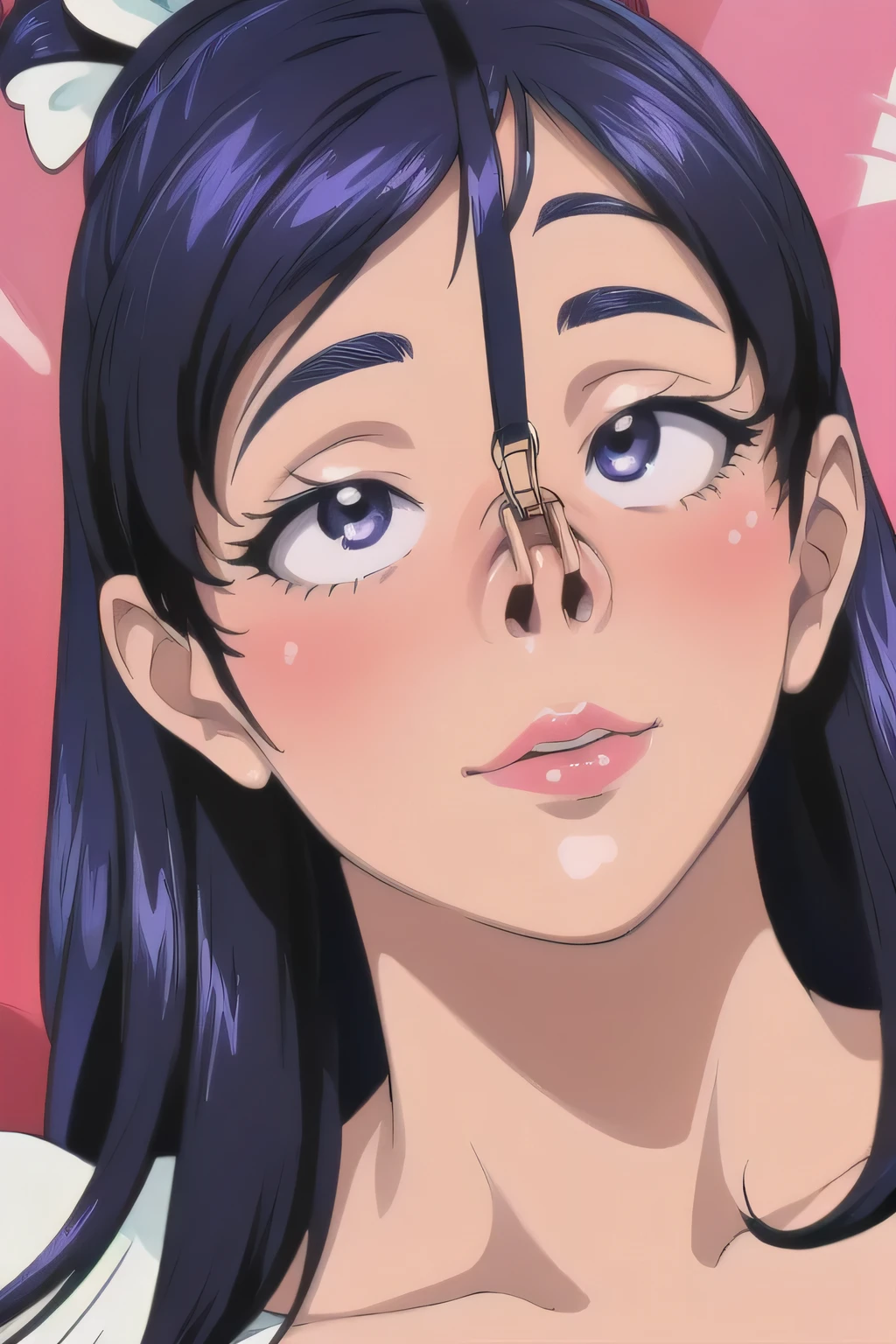 cure white,(Nose Hook:1.5),(Nose Hook face realistic)