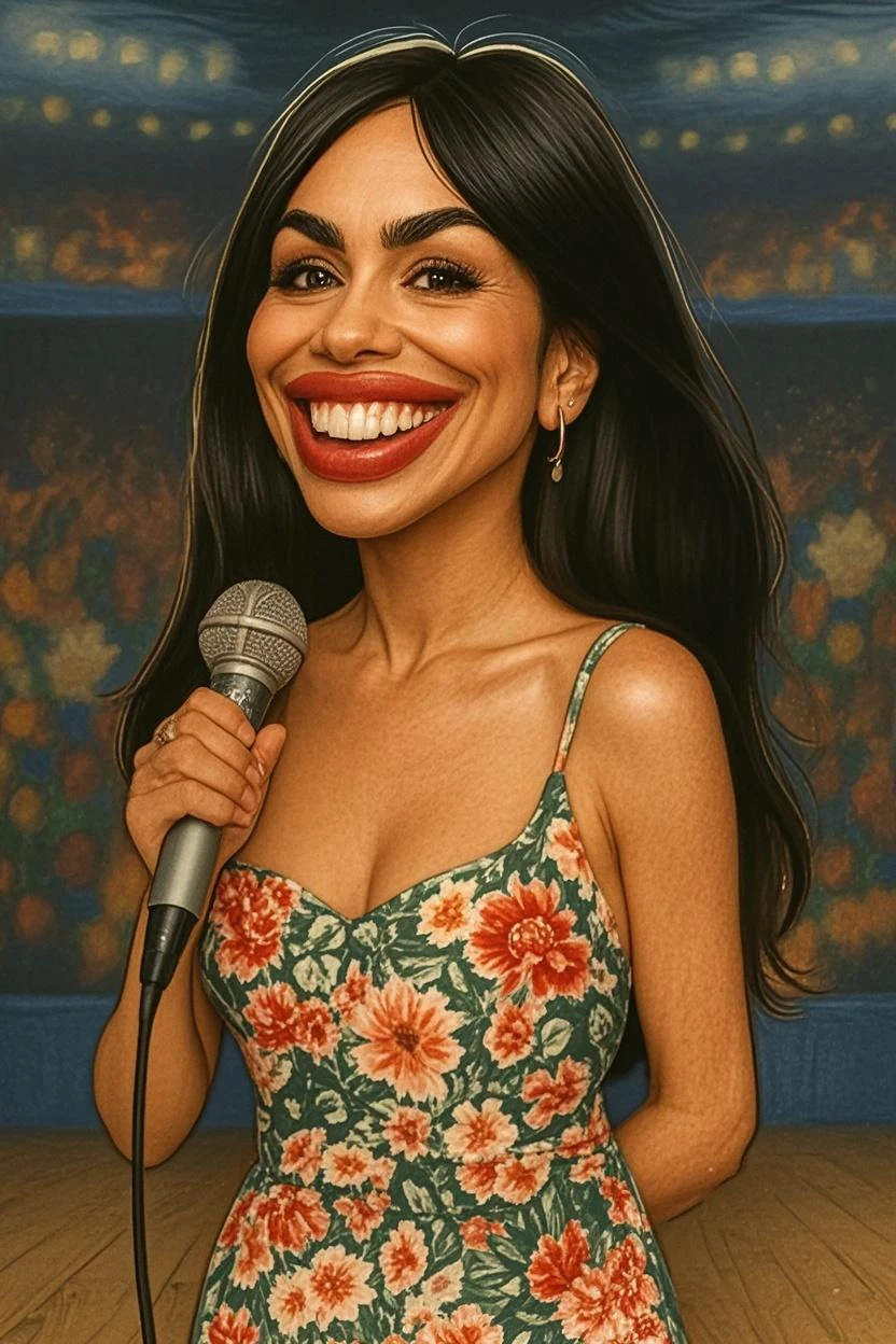 oil painting,(((a woman))),laughing expression,eyes closed,colorful,<lora:Yue Minjun Signature smile style000012:0.8>,