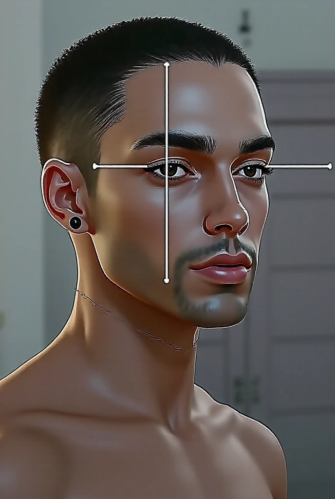 Shirtless male body