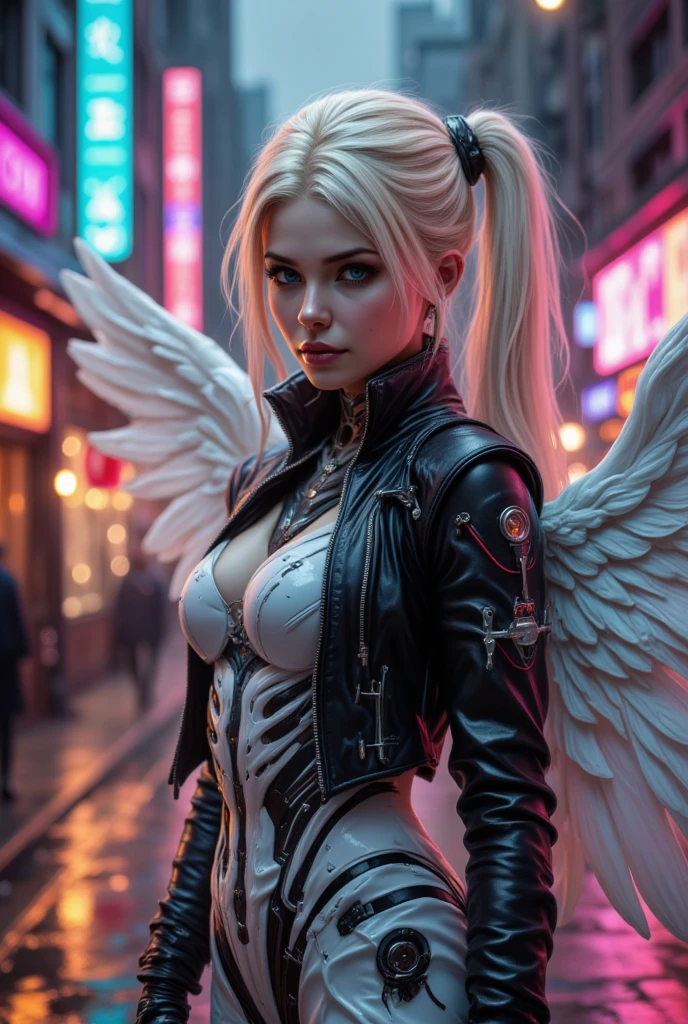 Men and women in the futur city
Men is a demon, women is a angel.