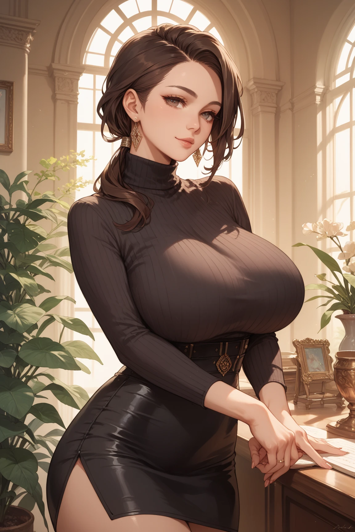 Curvy Queen Padme Amidala from Star Wars and her curvy maid, Natalie Portman; kissing, arching their backs and showing off their huge massive hanging J-cup ???????, tiny toned waists, extra wide ????, and massive huge jiggly asses - rubbing their ??????? together in a garden.