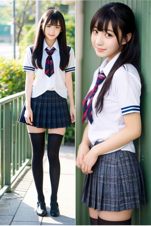 NSFW、neat college girl、petite person、Show off your pubic area、detailedsな、Not wearing panties、Pubic hair does not grow、Outside the field、(Slimed、small tit、flat boobs、small tit)、Photorealsitic、detaileds, Skin Texture, 超detaileds、Delicate and sexy collarbone、A smile、スーバーdetailedsな顔、detaileds唇、detailedsな目、二重まぶた、her private parts are visible through her skirt.、sexy pose、((is standing、Schoolgirl Uniform、スカートからdetailedsなが見えている、Sheer white shirt、Navy blue ribbon at the collar、Dark blue pleated micro mini、slightly lift the hem of the skirt with both hands,,,,,,,,,,))