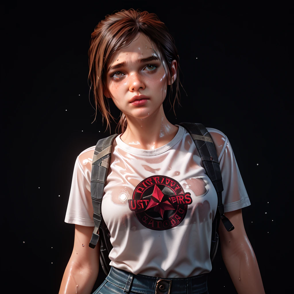 JuliaManOfMedan, solo, 1girl, shirt, shorts, realistic, tied shirt, midriff, dark, t-shirt, cowboy shot, short hair, black shorts, navel, print shirt, pink shirt, black hair, short shorts
,masterpiece, best quality,
<lora:epi_noiseoffset2:1>, <lora:JuliaManOfMedan:0.7>