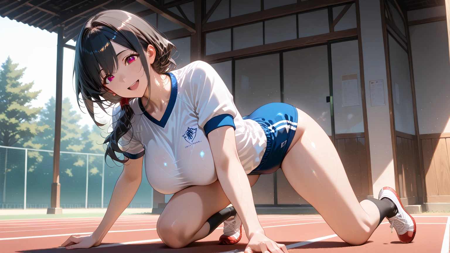 pieces fly、masterpiece、highest quality、Super detailed、High resolution、High resolution、8K portrait、Unity 8k壁紙のHigh resolutionCG、unity 8k wallpaper、cute type little:1.5、:1.5、Highly detailed CG unity 8k wallpaper、realistic、real person、cute type little、 portrait photography、shiny skin、High resolution、(16 years old:1.2)、(1 girl)、beautiful clear eyes、very detailed explanation、delicate face、nice lips、slender body、Same with big breasts thin waist、thin legs、(athletics stadium:1.6)、1 girl, cute type, perfect face, seriously, (blush:1.5),((There are a lot of people nearby:1.4))Same with big breasts,(nude:1.2),Detailed description vagina,show vagina,(spread legs),spread ,((cum in vaginas:1.3))