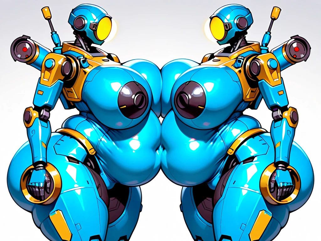 ((best quality)), masterpiece, NVIDIA RTX, ultra-resolution, woman, gigantic breasts, cybernetic, post-apocalypse