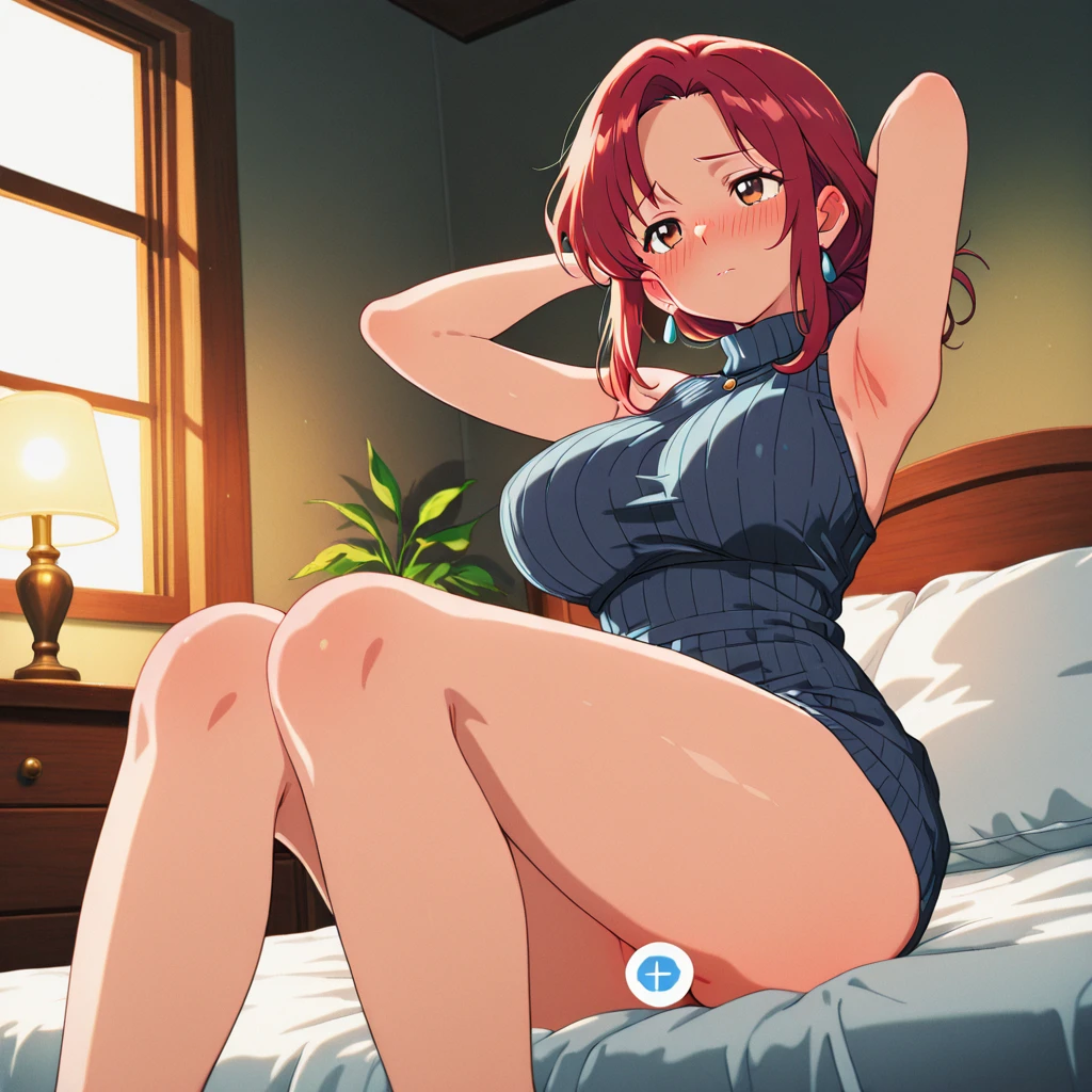 redhead female, fit, mid thirties, full nude, bent over on couch, butt towards camera, full butt focus, brunette female, fit, mid thirties, full nude, bent over on couch, butt towards camera, full butt focus, all spreading butt