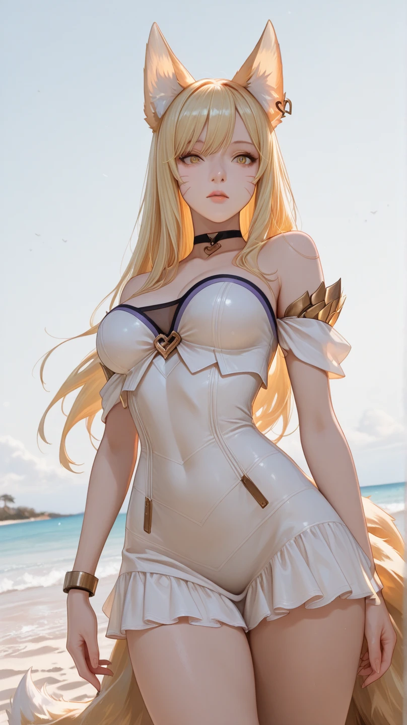 Halibel bleach, foto de corpo inteiro , pernas grossas e bonita do mais alto grau baseada na personagem halibel extremely high quality, A mais alta qualidade de imagem, Top resolution, Fotos RAW, Foto Realista, ultra detalhado e bonito, Detalhes mais altos, Pele clara bonita, (seios grandes, seios aparente, micro bikini, medium hips, Athletic body, olhos pretos brilhantes, cabelos curto, cabelo loiro, arte digital, 4k, detalhes perfeitos, hipnotizantes, feito profissionalmente, beautiful vector illustration, 12k resolution, ..3d, ((altamente detalhado)),((Ultra alta qualidade)), na praia, bem detalhado