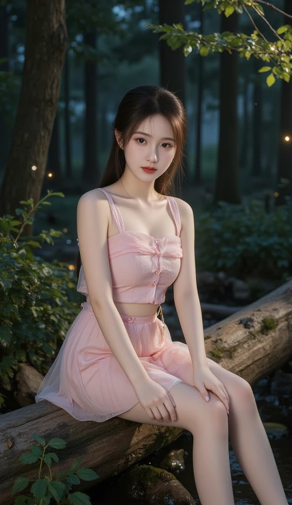 panties,underwear,see-through,sitting,skirt,pink panties,covered nipples,meadow, gufeng,bare shoulders,(masterpiece, best quality:1.2), 1girl, solo, In the depths of Wonderland,The moonlight falls like water,foggy room,The figure of the heroine is vaguely visible,Just like the fairy in the painting,Slender sexy legs,Very nice legs,Leaking sexy legs,Big breasts,美丽而又带着一丝mystery的色彩。Her face is beautiful and delicate,Like finely carved jade,Showing otherworldly beauty。The eyebrows are picturesque,The waves in my eyes are like twinkling stars,Show the light of perseverance and wisdom。The bridge of the nose is straight,Lip color like cherry,The slightly raised corners of the mouth reveal confidence and calmness。Her face is well defined,The skin is as fair as jade,Reveals a healthy glow,Just like a fairy, she never eats fireworks in the world。Her makeup is light and delicate,Not too much embellishment,But enough to show her temperament and charm。Light-colored foundation brings out the transparency of the skin,A light eyebrow pencil outlines her perfect eyebrow shape,Eye makeup is eye shadow and eyeliner,Make her eyes brighter and more energetic。嘴唇涂上grace的口红,Adds a bit of charm and sophistication。她的衣服grace别致,Clothes flutter,It seems like it will be blown up by the wind at any time,drifting into the distance。既不失grace,Also showed her extraordinary skills。Rocking with her movements。Her hair is tied back casually,Secure it with a hosta,A few strands of hair are fluttering gently in the wind,Adds a bit of softness。Her figure is looming in the fairyland,宛如一道Big breasts美丽的风景线,attracted everyone's attention。She seems to be a fairy in wonderland,Big breasts美丽、grace、mystery、and full of power。