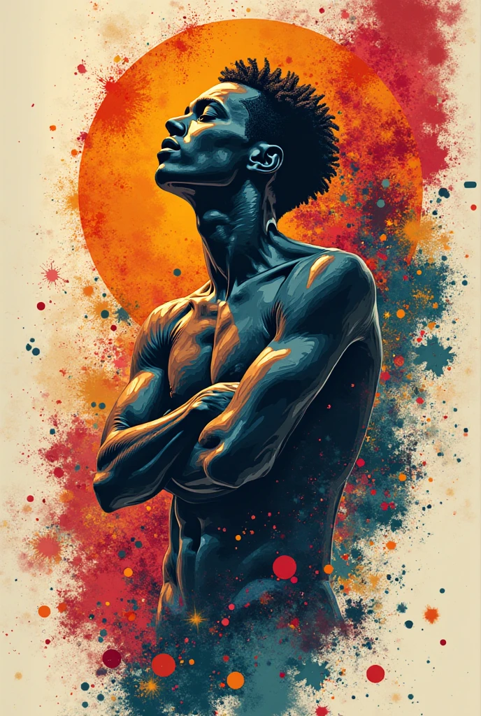 Create a graffiti style art that visualises freedom in a simple and abstract way
