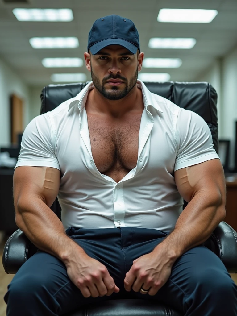 full view full body, one handsome white shirtless massive beefy brutish white bodybuilder with short light-brown undercut hair, thick rounded muscular thighs, buzz cut, tight jeans, white socks and black doc martens tassel loafers, silver rings, original cute face with no facials, cheekbones prominent, looking at window, on an armchair, chilling pose, home environment, bright lighting, high definition image, professional photography, (((well drawn hands, well drawn legs)))