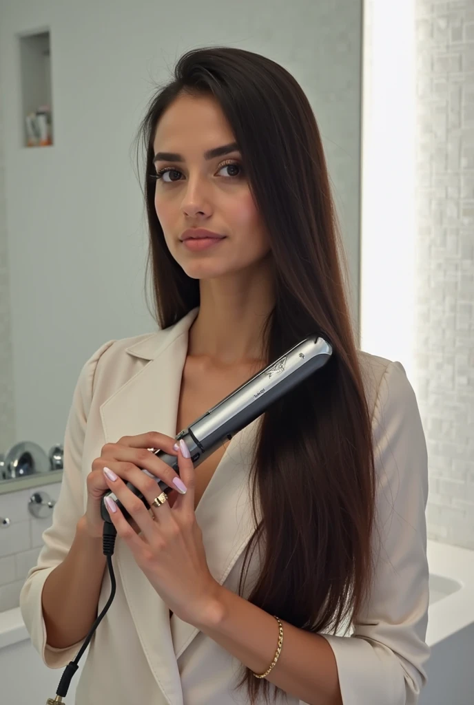 a straightener that dries your hair at the same time 