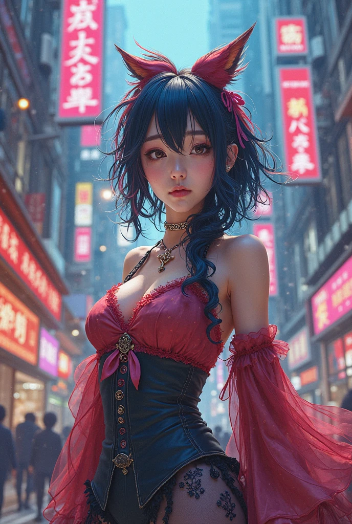 Masterpiece,Best quality, A still from a dark fantasy movie from the 90s,(pastel colour, dim colors, soothing tones:1.5),blend, Medium shot, Bokeh, (hdr:1.4), Masterpiece,conceito, 4K, HD, Cute girl in lingerie, Oriental dancer dress, Bare belly, black colored leggings, (Cinematic, Red and black :0.85), The faces of the audience, dramatic pose, skinny pants