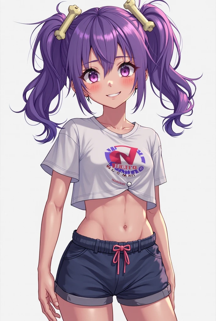  a futsal uniform design about the young titans from cartoon nework with the colors purple and green 