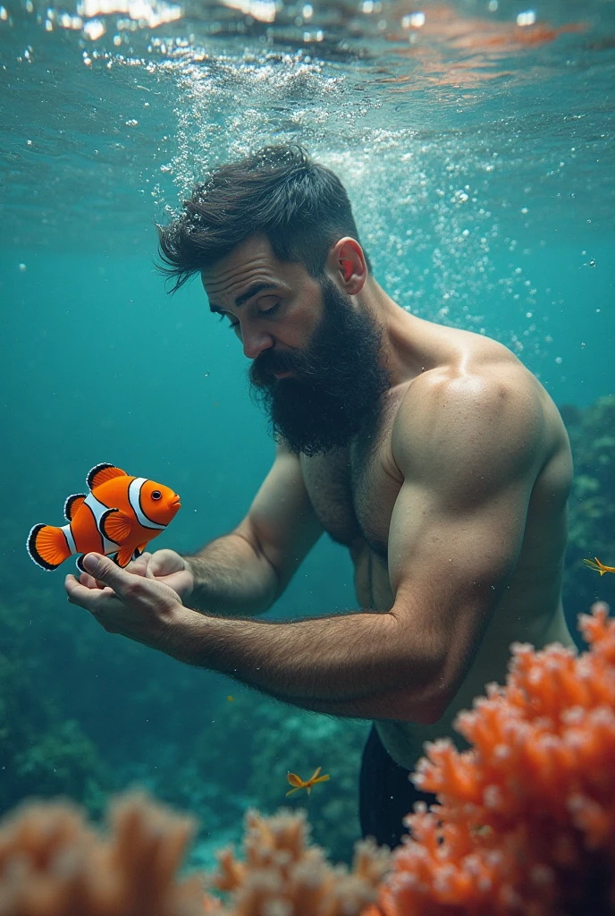 wani wani panic,
Dynamic angle,, (Anime), (swimming underwater in coral reef, panicked facial expression, redneck 35yo adult man:1.2), belly hairy chest Bara, erect xpenis penis scrotum butt thighs calves barefoot arms pubic hair, (bubbles:1.2) stubble, (micro-air bubbles:1.3),(full body shot:1.2), vibrant colors,
<lora:xpenisv2:1>,