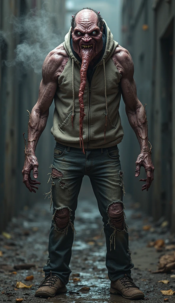 zombie, walking dead, dead alive, tales of crypto, facing camera, exposed fracture in arm, man, male, is in the middle of a populous city, all over the body, running clothes, well lit, UHD, HIRES, super detailed, broken arm, redhead, pale, milky eyes, very detailed, very realistic --auto --s2