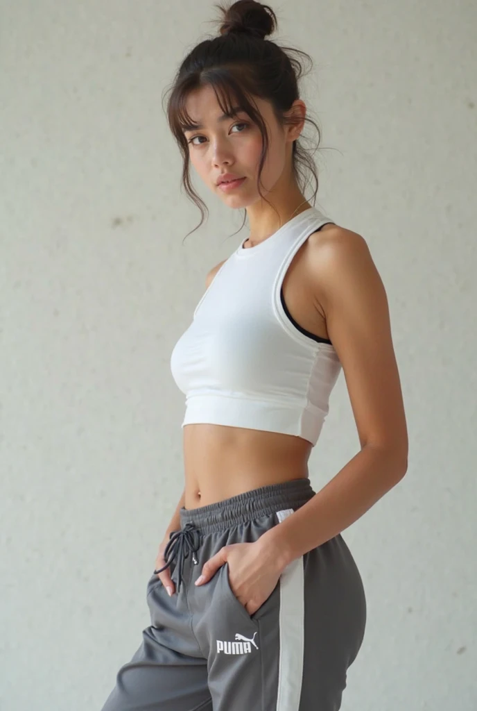 gorgeous young colombian woman, playing tennis, wearing a legging, full body, beautiful face, masterpiece, b est quality, ultra-detailed, solo, shadows, contrast, cinematic light, side lighting, ultra high resolution, best sha dow, RAW, 4k, 85 mm, poca profundidad de campo, Kodak Vision Color, extremadamente detallado, Cinemato grapher_\(ultra\), photoreallistic, Realstic, Postproceso, Maximum details, aspereza, vida real, ultra realista, fo torrealismo, Cinematographer, 8k UHD, Cinematographer