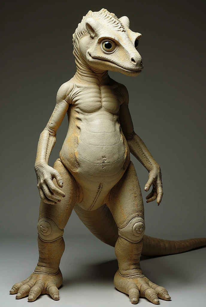 Image of a cute little dinosaur with 2 legs and 2 arms 