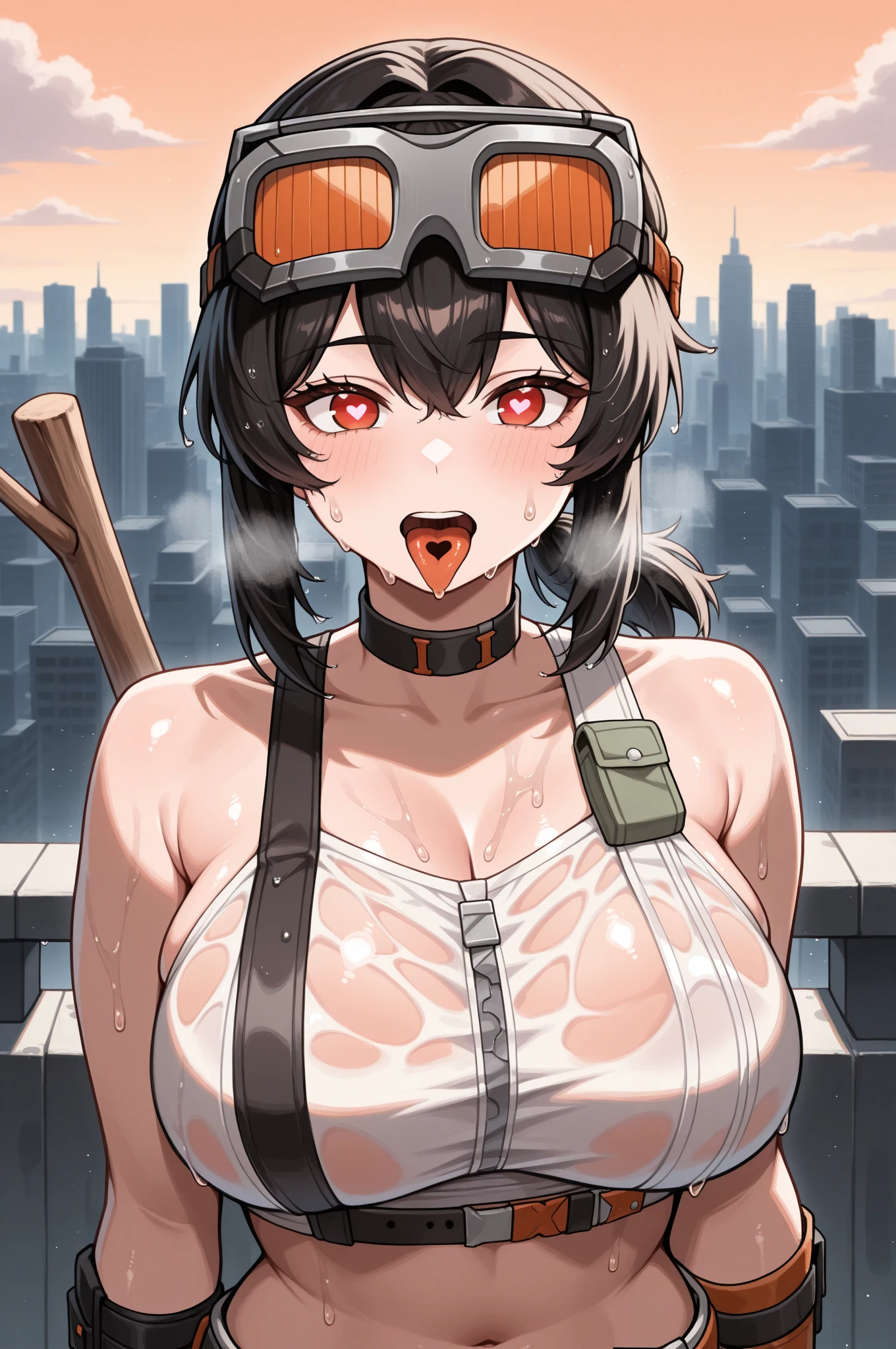 very big tits ((masterpiece, The best quality)), illustration, 8K ultra detailed, realist, clear focus, Very detailed, Professional lighting, Colorful details, Rainbow color break, high rise factory, large mechanical robot structure, tablet, computer, ((glow)), intricate details, shitu-mecha, 1 girl, mecha, belly button, color image, (cyberpunk), (redder hair: 1.2) big tits very sexy very big tits extremely big big cameltoe cameltoe cameltoe big cameltoe big,yellow red hair,Yellow hair, ((TechPriest)), mechanical arms, obtained mechanic, Grande completely naked. ((tech-priest hooded dress, modest and ornate, washed and flowing red, dirty (red robes with oil stain))) ((((full body))))
