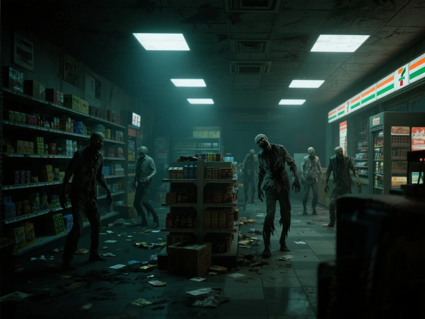 Avoid the horde of zombies and obtain supplies！