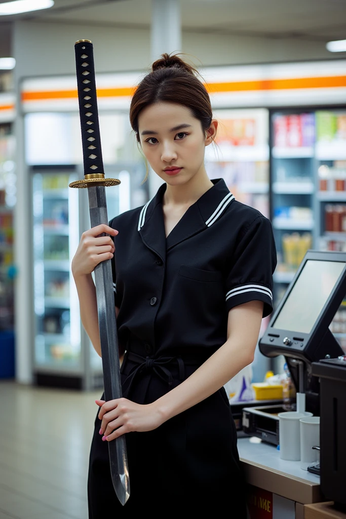 high resolution、high quality、High resolution、masterpiece、detailed、Japanese、Mature One Woman、42 years old、long chestnut hair、looking at the camera、((Are thin:1.3))、Petya pie、bra and black micro miniskirt、cluttered room