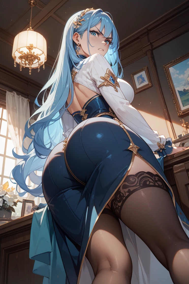 ((Anime style)) Girls. A world of swords and sorcery. Feathered. Underwear. All fours. sticking out the buttocks --auto --s2