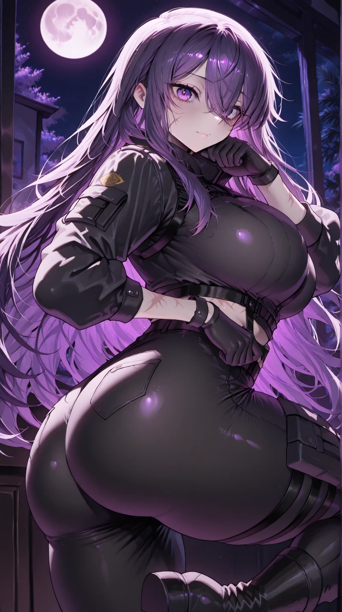 anime girl in fishnet stockings with a huge butt, thicc, beautiful anime girl squatting, legs stretched!!! intricate, galactic sized goddess, fishnet, big booty, low view, insanely inflated hips, giantess art, with stars, cutesexyrobutts, thick smooth warframe thighs, trending on cgstation, tifa lockhart, thighs!!!!! gorgeous