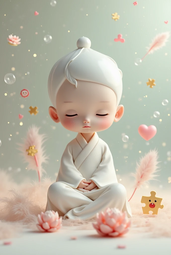 ((Лучшее качество)), ((шедевр)), (подробный), A baby with a flower