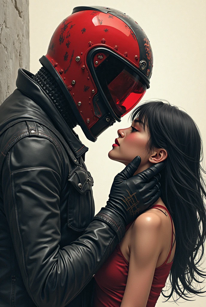 Kissing, hood, couple