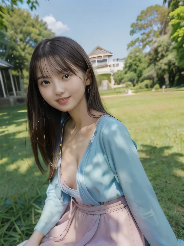 smile,((NSFW)),(Best Quality:1.2), Female dog,(Female organ:1.1),8K, Raw photo, Beautiful sexual woman, ((Her naked lower body is visible under her clothes.、股間のFemale organが見えている:1.3)),Detailed face and eyes,(((Alice in Wonderland:1.3))),whole body,amazing,A fairytale and unrealistic world,In the garden