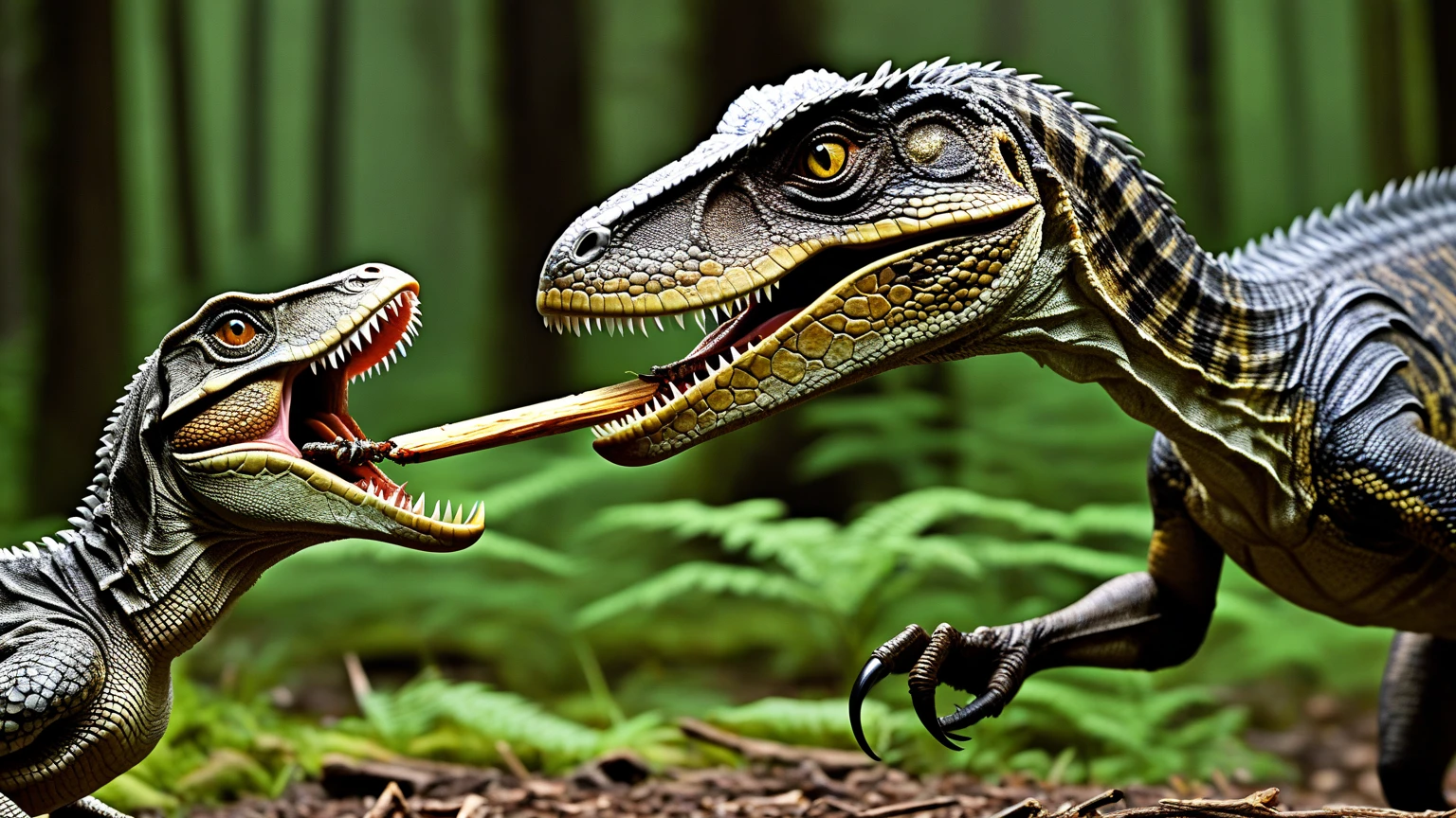 Trex killed anaconda around blood