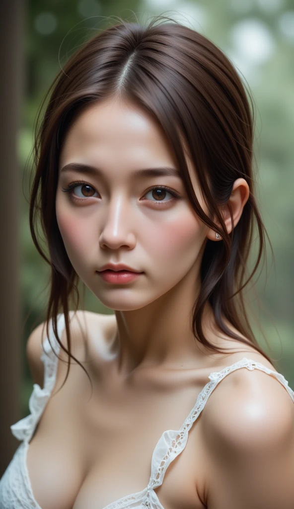 ((Best quality, 8k, Masterpiece :1.3)), Beautiful face, (photo realistic:1.4), soft lighting, (high detailed skin:1.3), 8k uhd, dslr, high quality, high resolution, 4k, 8k, absurdres, best ratio four finger and one thumb, (realistic:1.4), ((realistic medium breasts :1.3)), Highly detailed face and skin texture, Detailed eyes, Double eyelid, full body view, 1girl,