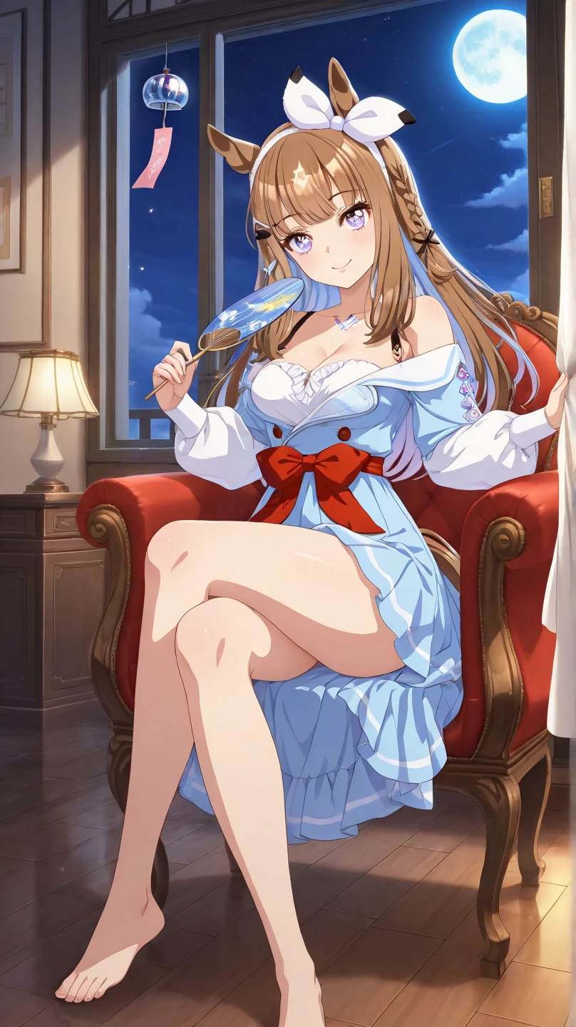 (masterpiece, best quality),  Complex details 1girl,   May Valentine&#39;s Day, Long hair, Blonde hair, Jewelry, Purple Eyes, earrings, cosmetic, Small breasts purple bikini, ((Nude:1.3))
