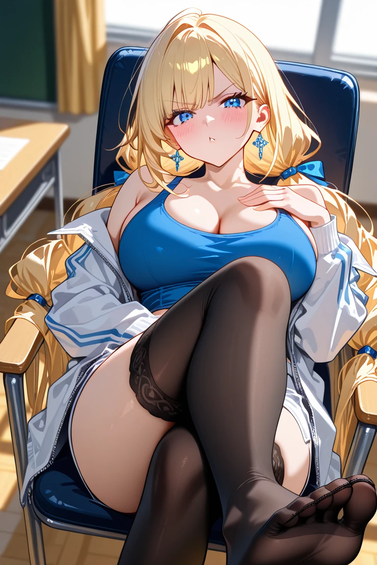 (top-quality,High resolution,(Ultra high definition,4K), (超A high resolution,in 8K),masutepiece:1.2), (Perfect Anatomy,Anatomically accurate), (Angle from below), (Soft lighting, 光线追踪), (Two cute high school girls), blushing, ((Sitting on a sofa in the lobby of a luxury hotel and opening your legs)), (Girls' High School Sailor Uniform), (Red lace panties), (fascinated expression), (Crisp double eyelids), (Large breasts:1.3), NSFW,(Soft skin), (Photorealistic), (Glowing skin), (blondehair), (Pixie Cut)