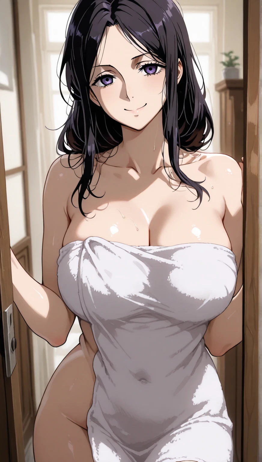 Cute girl . so cute , Round Face . Solitary , Slim , Short stature . Glowing skin . Pure white tube top T-shirt . shorts , White background , Looking at the audience's slender and sexy legs, Put your hands behind your head((Clear nipples))、Rocket , (Large Breasts),(because I'Thin) , 身材Short stature . Smooth skin . Plain white T-shirt .
Huge breasts:1.4,Full breasts, (20 years old:1.2), Cute little trumpet, entity, Sweating of the skin, Radiant Skin, Slim, Black short hair, (Dull bangs: 1.2), Smile, Cute face, Exquisite eyes,, ((naked,Wrapped in a towel)), ((hot spring)), (Not wearing), (wet), (Bend and take off), ((wet hair)),Legs open), ((Sexy and dynamic pose)), view, Looking at the camera, Denim lenses, best quality,Super detailed, high resolution, Extremely detailed CG, Unity 8K wallpaper, Official Art, Creative arts, Novel illustrations, By famous artists, Caustic lines, Textile Shading, Super delicate skin, Perfect anatomical structure, detailed, light, Dynamic Lighting, 美丽而Exquisite eyes, (Top quality), (Super detailed), (Masseter membrane), (high resolution), (The original), Character Conception, Game CG, detailed Manga Illustration, Realistic head to body proportions:1.2