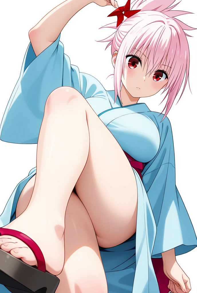 Anime background art, bottom of room, one bed, lying on a bed, beautiful anime scenes, 4K anime art wallpaper, 4k anime art wallpaper, Rosla global illumination, anime girl, 1 girl, LORA similar, best quality, detailed, alone, looking at the viewer, mouth closed, smile, short hair, flower headbands, hair accessories, definition in the eye, right eye covered by hair, perfect face, perfect hair, pink hair, pink eyes, kimono costume, half naked, showing her vagina, perfect vagina, legs open, open vagina, penis, penis inside vagina, penis in vagina, being penetrated, scene sex, she from the front, missionary pose, a lot of pubic hair, colored pubic hair, pink pubic hair, colored pubic hair, pink pubic hair, more pink pubic hair, see vagina, naked vagina, bare vagina, view of the pubic hairs, very hairy pussy.
