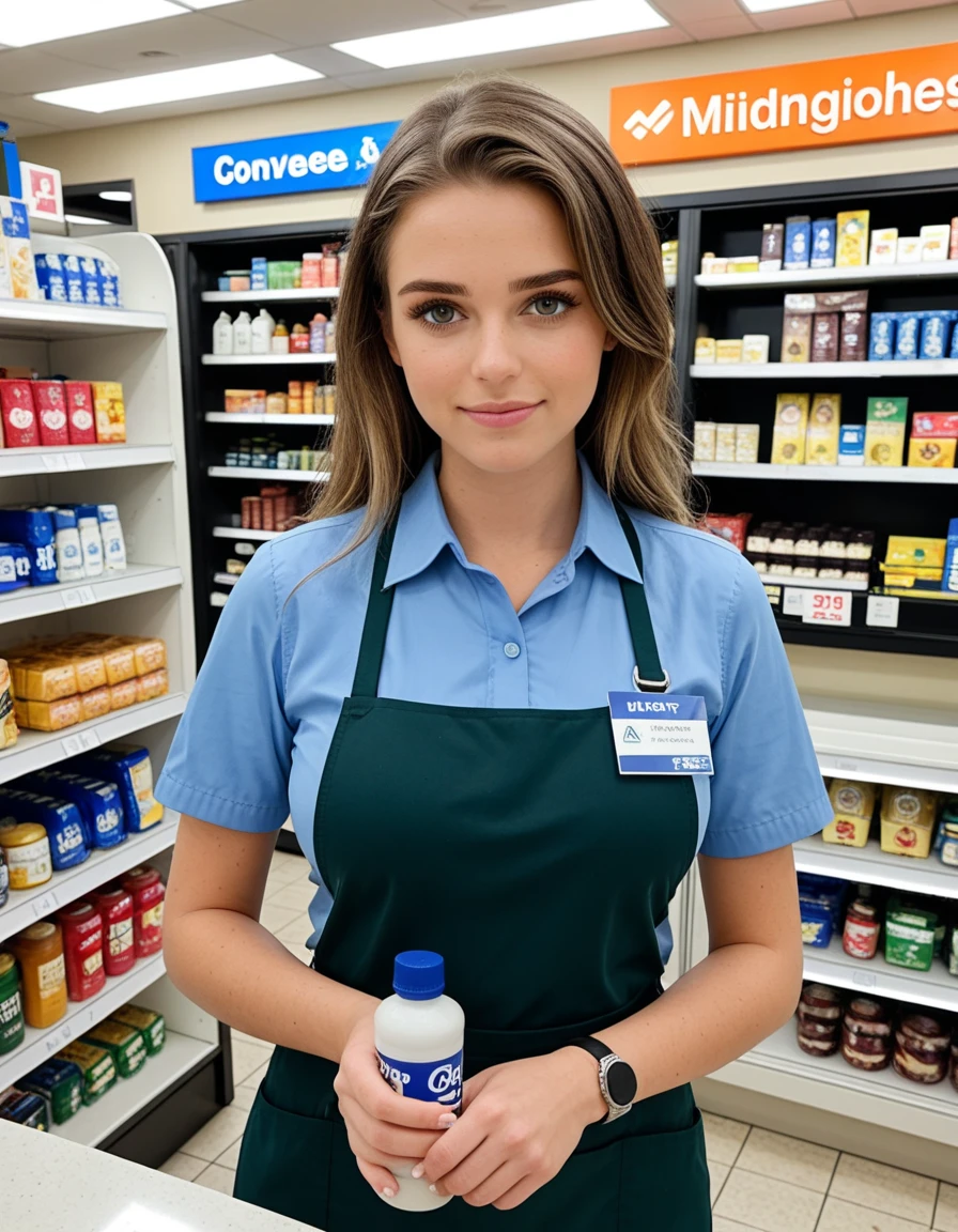 (retail store:1.5), (aisle:1.2), detergent, soap, bottles, shelves, high ceilings, (wide angle:1.2), (chubby:1.25), greasy skin, double chin, 1 woman, ((upper body selfie, happy)), masterpiece, best quality, ultra-detailed, (florescent lightin:1.1)g, cheerful, happy, sweatpants, hoodie, analog style (look at viewer:1.2) (skin texture) (film grain:1.3), (warm hue, warm tone), close up, cinematic light, sidelighting, ultra high res, best shadow, RAW, (best quality), (masterpiece:1.2), 4k ,(ultra detailed:1.2)